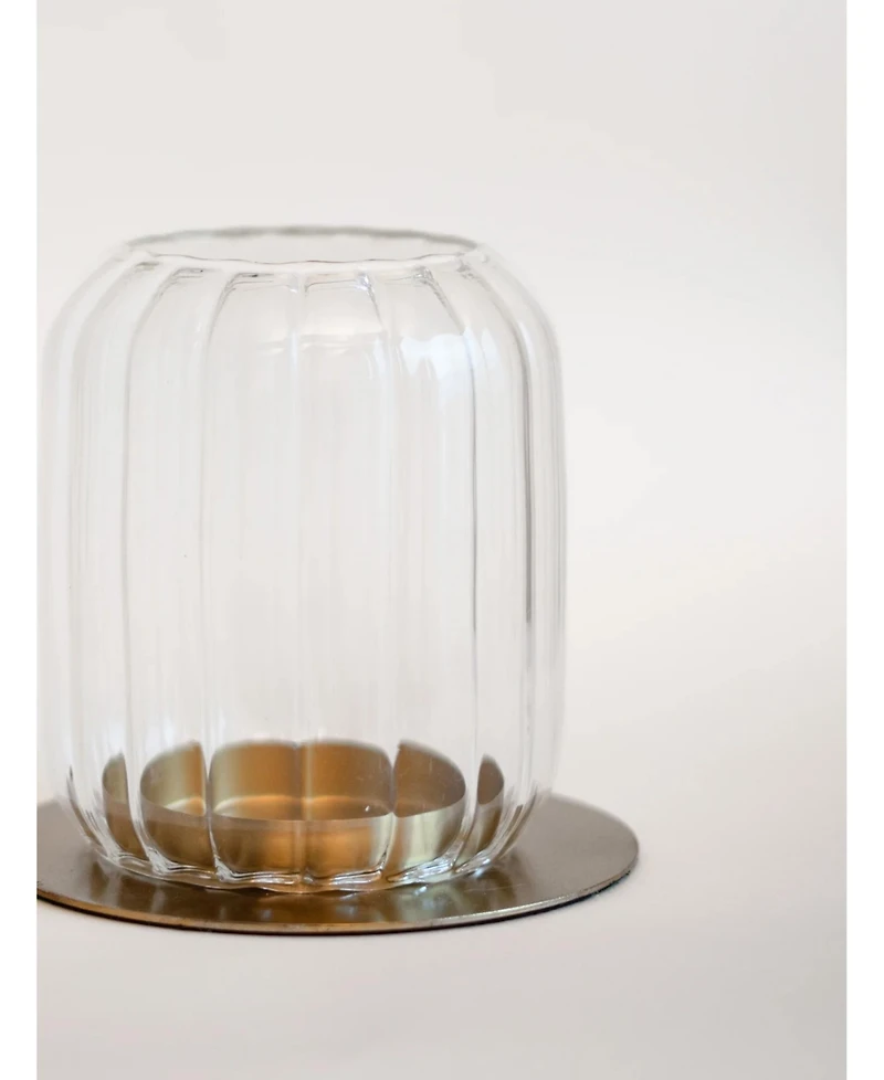 Fleck Kira Glass Lantern, Large