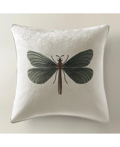 Z Gallerie Beaded Dragonfly Pillow