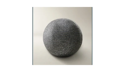 Z Gallerie Calia Stripe Ball Pillow
