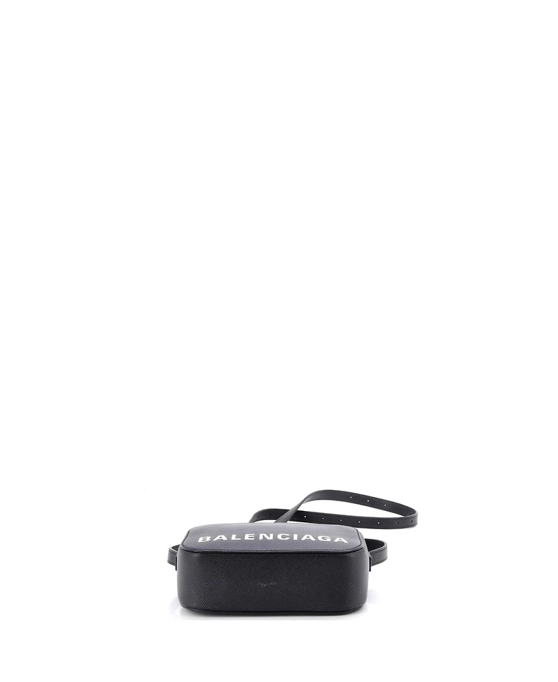 Pre-Owned Balenciaga Xs Logo Ville Camera Bag Leather