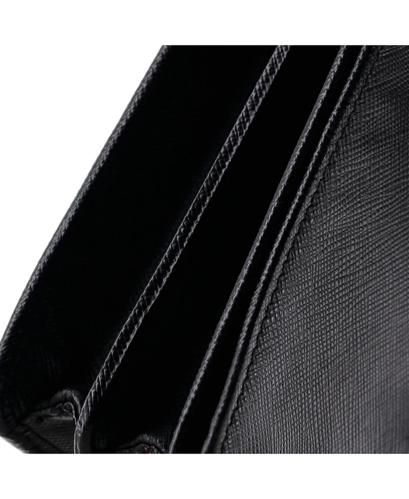 Pre-Owned Prada Mini Monochrome Wallet on Chain Saffiano Leather