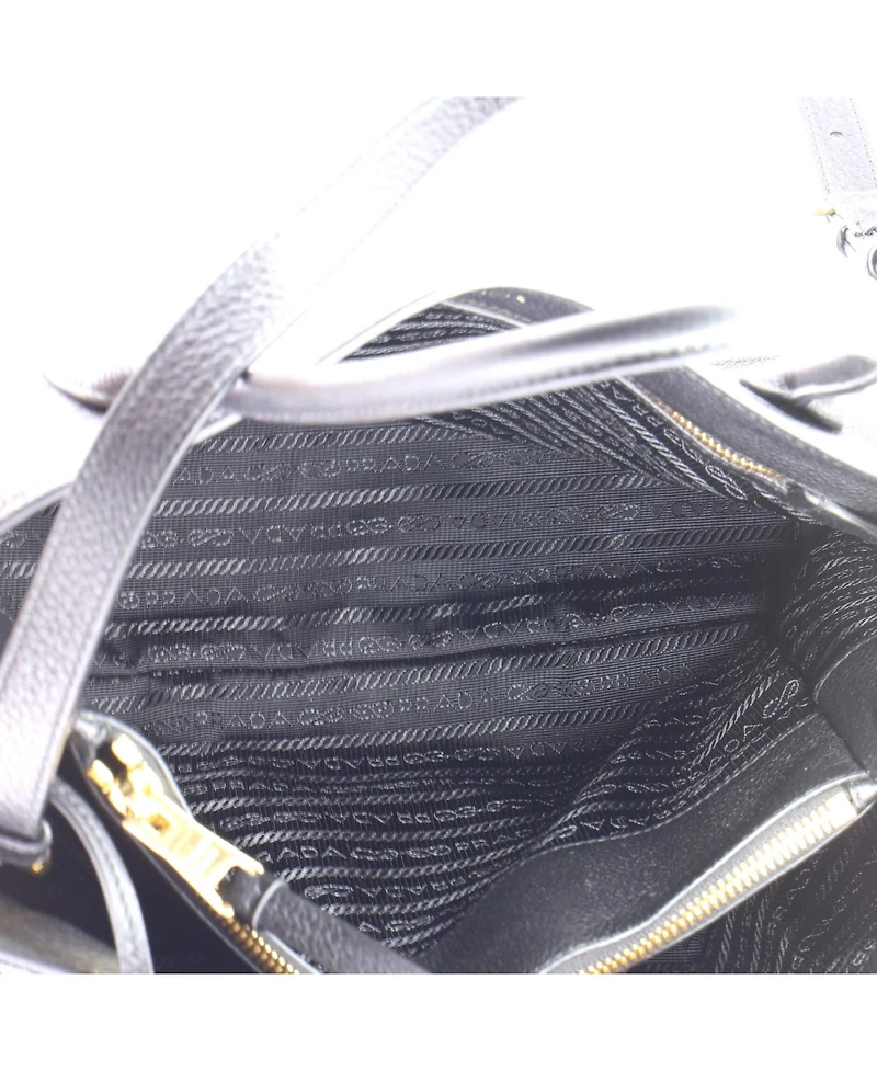 Pre-Owned Prada Medium Dual Strap Convertible Open Tote Vitello Daino