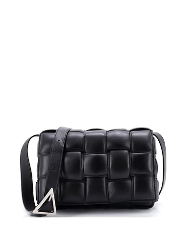 Pre-Owned Bottega Veneta Small Cassette Crossbody Bag Maxi Intrecciato Leather