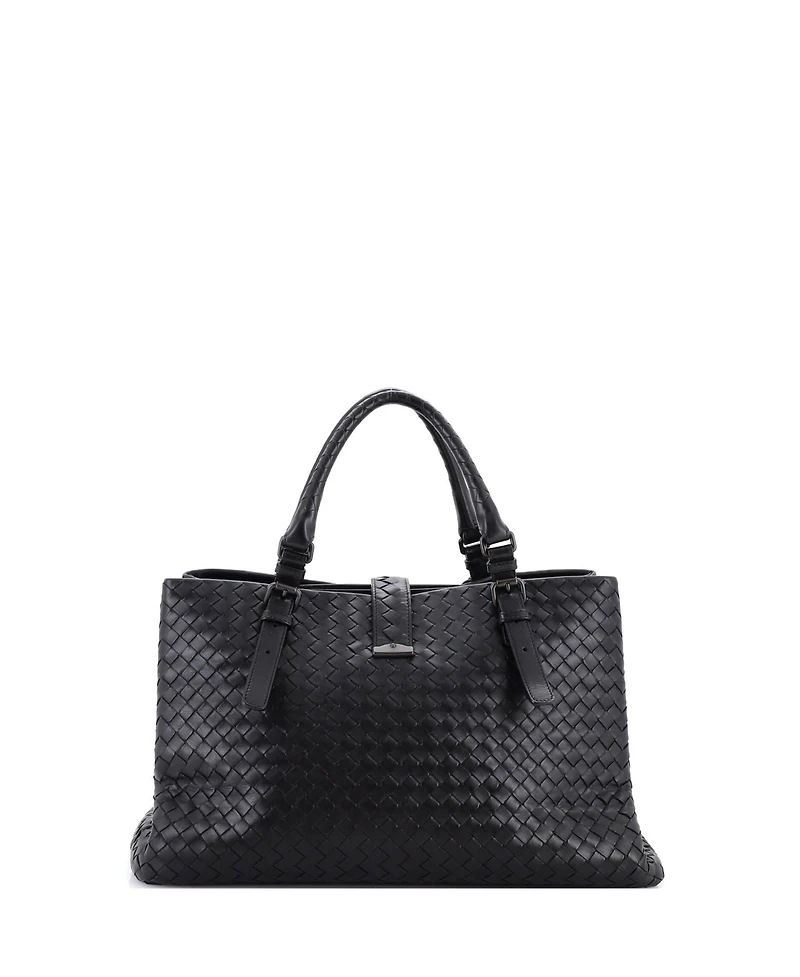 Pre-Owned Bottega Veneta Large Roma Bag Intrecciato Nappa