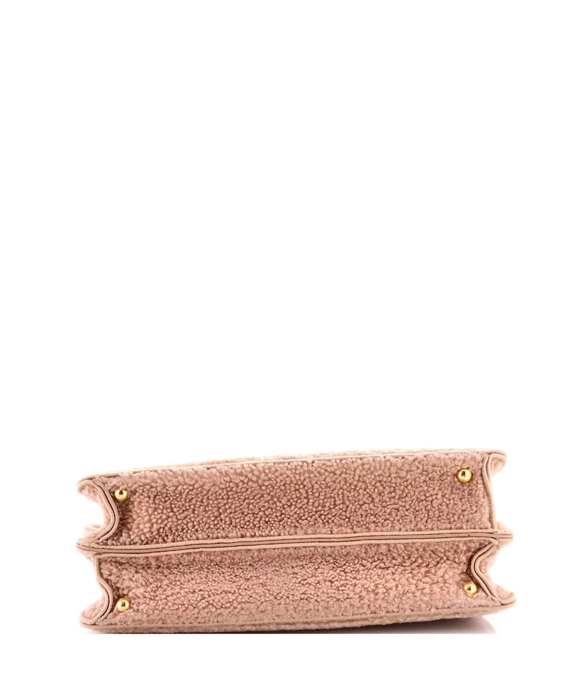 Pre-Owned Fendi Medium Peekaboo ISeeU Bag Shearling