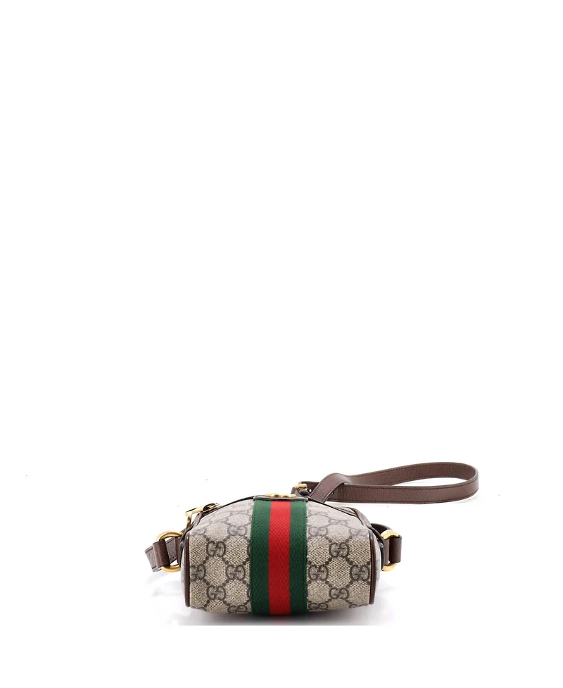 Pre-Owned Gucci Mini Ophidia Messenger Bag Gg Coated Canvas