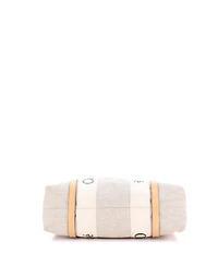 Pre-Owned Chloe Medium Woody Tote Canvas with Leather