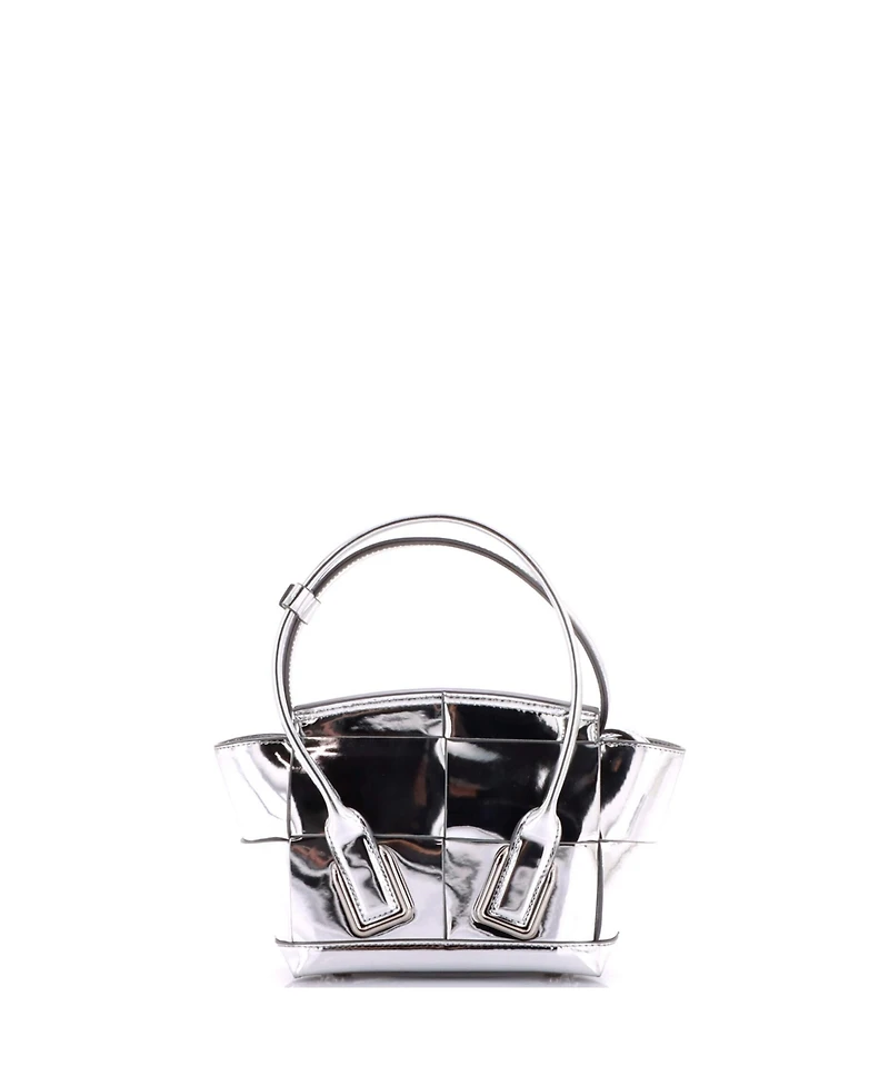 Pre-Owned Bottega Veneta Mini Arco Bag Maxi Intrecciato Leather