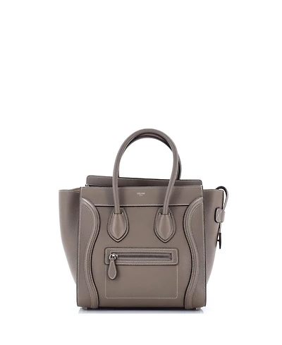 Pre-Owned Celine Micro Luggage Bag Grainy Leather