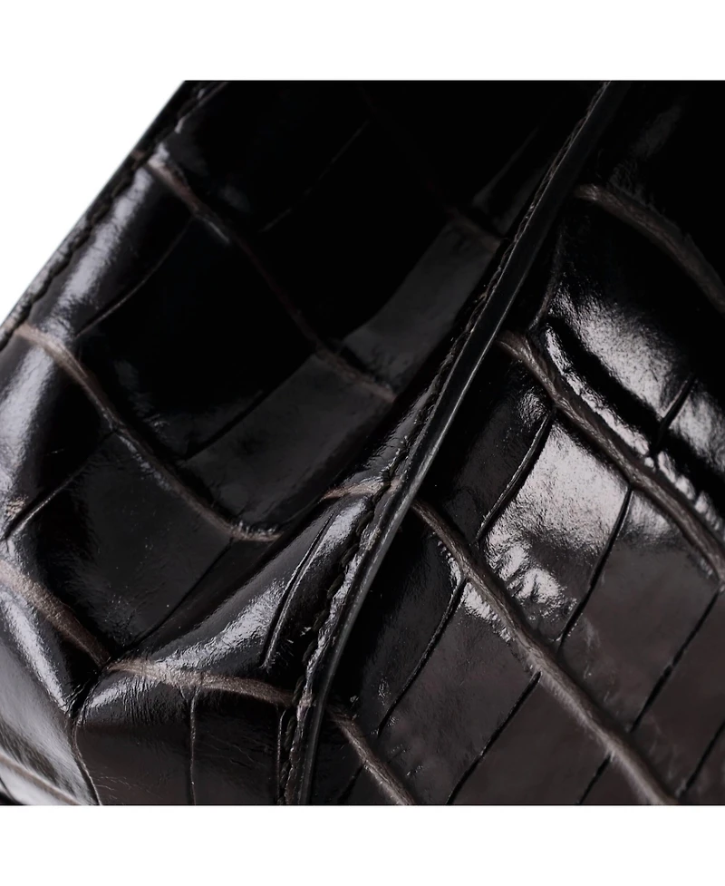 Pre-Owned Chloe Small C Double Carry Bag Embossed Leather