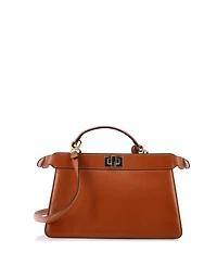 Pre-Owned Fendi East West Peekaboo ISeeU Bag Leather