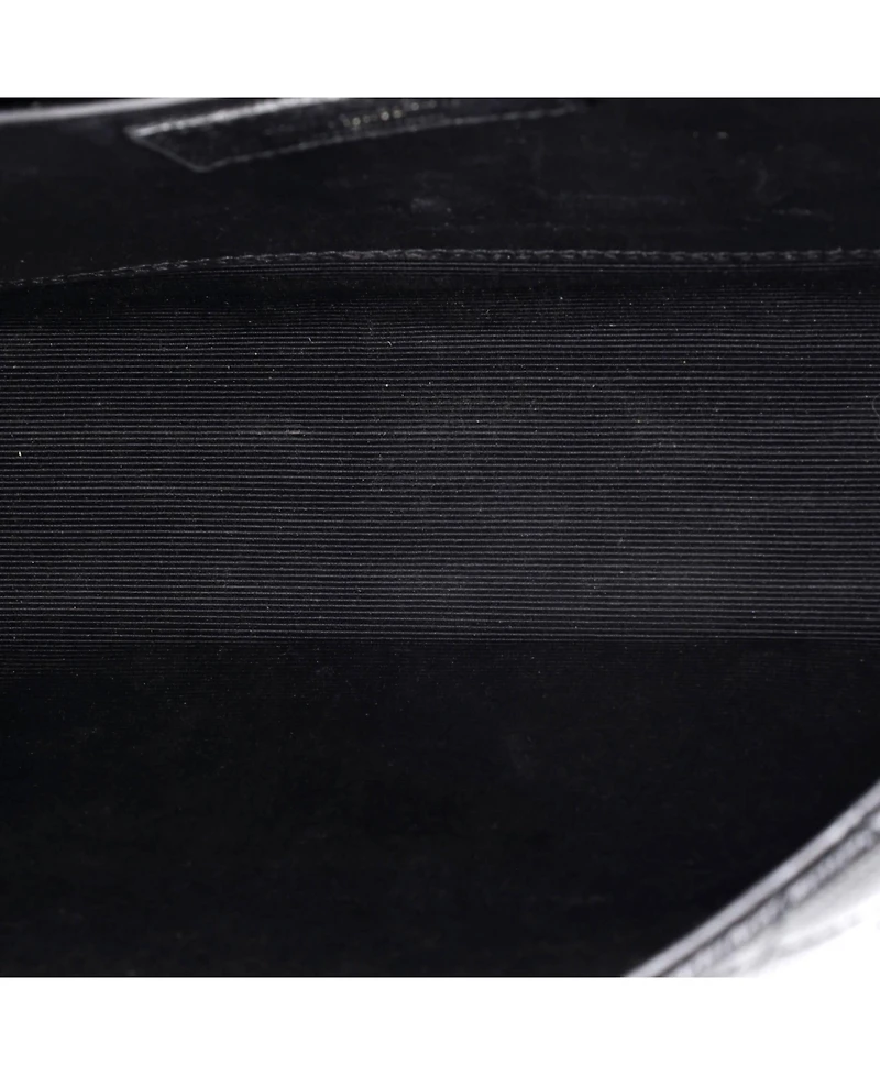 Pre-Owned Saint Laurent Medium Classic Monogram Envelope Satchel Mixed Matelasse Leather