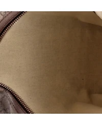 Pre-Owned Gucci Medium Neo Vintage Web Duffle Bag Gg Coated Canvas with Leather