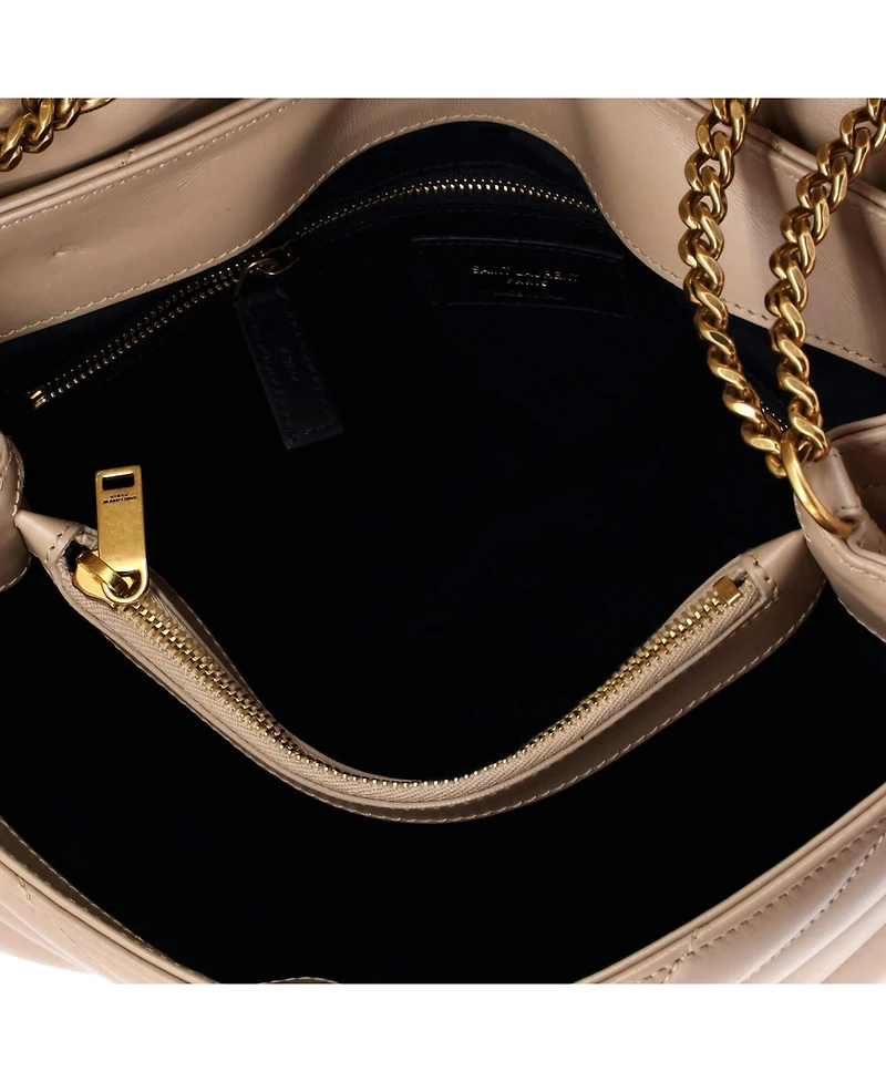 Pre-Owned Saint Laurent Medium Loulou Shoulder Bag Matelasse Chevron Leather