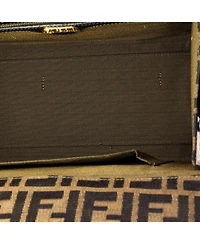 Pre-Owned Fendi Medium Vintage Convertible Lock Box Bag Zucca Canvas