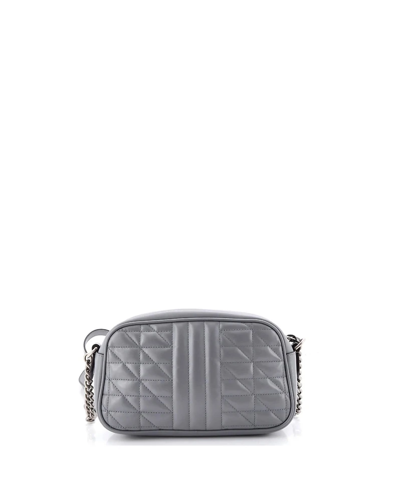 Pre-Owned Gucci Small Gg Marmont Shoulder Bag Mixed Matelasse Leather