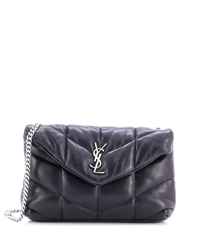 Pre-Owned Saint Laurent Mini Loulou Puffer Shoulder Bag Quilted Leather