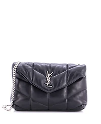 Pre-Owned Saint Laurent Mini Loulou Puffer Shoulder Bag Quilted Leather