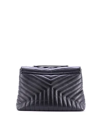 Pre-Owned Saint Laurent Large Loulou Shoulder Bag Matelasse Chevron Leather
