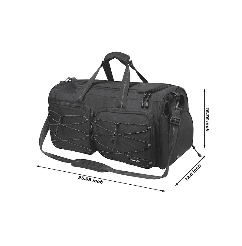 Hikeen Unisex Large Capacity Baseball Duffle Bag with Shoe Compartment