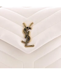 Pre-Owned Saint Laurent Small Loulou Shoulder Bag Matelasse Chevron Leather