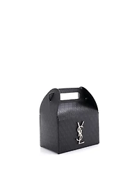 Pre-Owned Saint Laurent Take-Away Box Bag Monogram All Over Leather