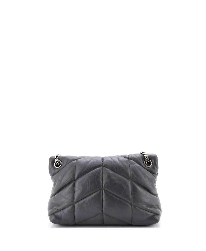 Pre-Owned Saint Laurent Small Loulou Puffer Shoulder Bag Quilted Leather