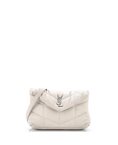 Pre-Owned Saint Laurent Mini Loulou Puffer Shoulder Bag Quilted Leather