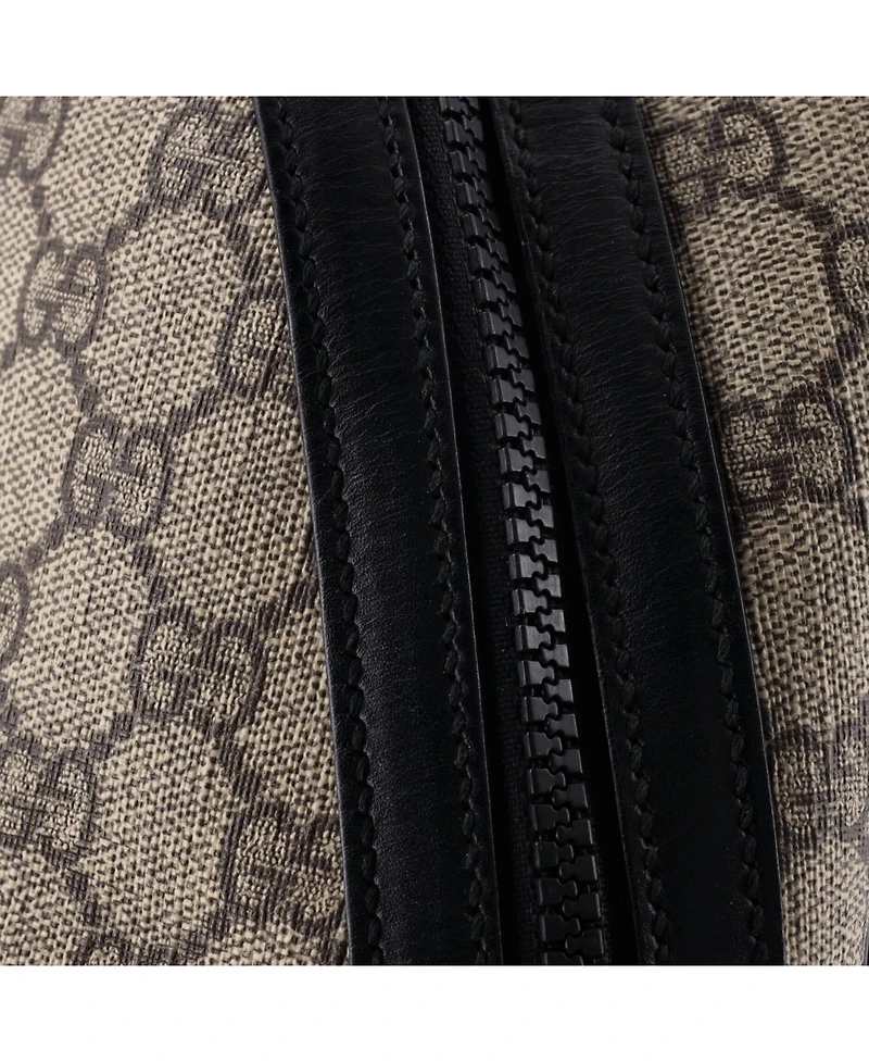 Pre-Owned Gucci Small Zip Pocket Backpack Gg Coated Canvas