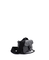 Pre-Owned Gucci Medium Gg Marmont Monochrome Flap Bag Matelasse Leather