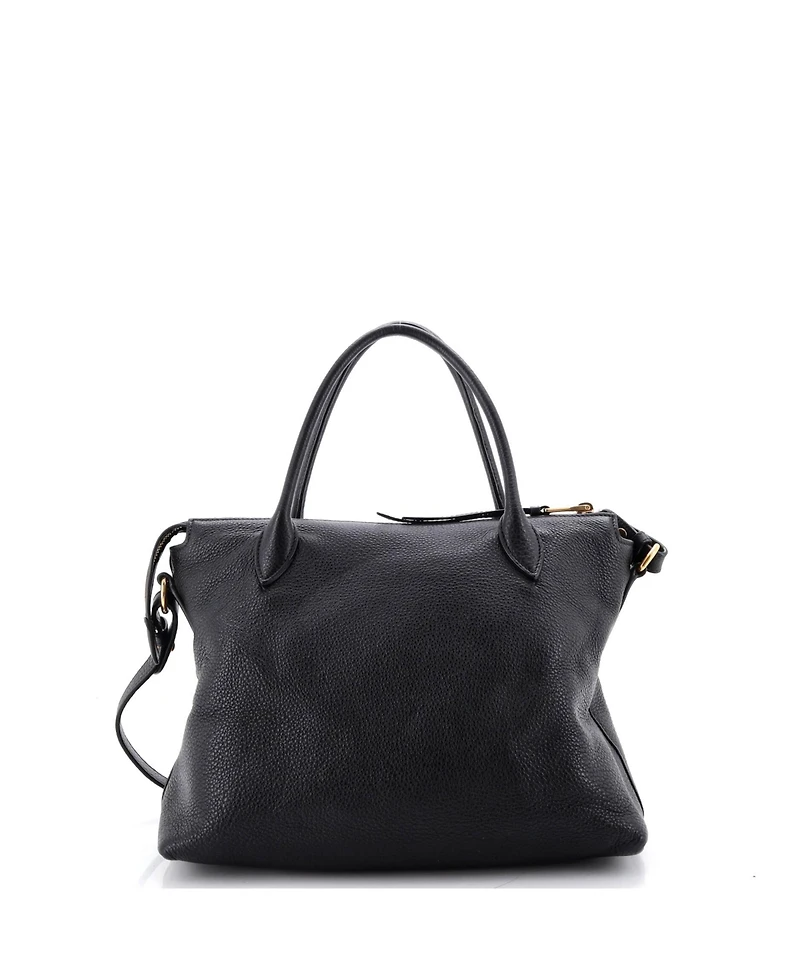 Pre-Owned Prada Medium Dual Strap Zip Tote Vitello Daino