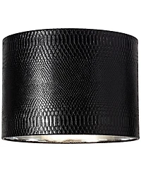 Springcrest Set of 2 Drum Print Lamp Shades Medium 15" Top x 15" Bottom x 11" Slant Spider Replacement Harp Finial Fitting