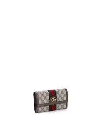 Pre-Owned Gucci Ophidia Continental Wallet Gg Coated Canvas