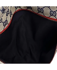 Pre-Owned Gucci Vintage Double Belt Bag Gg Canvas with Leather