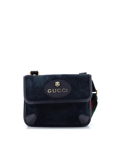 Pre-Owned Gucci Small Neo Vintage Flap Messenger Suede