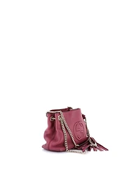 Pre-Owned Gucci Mini Soho Chain Strap Shoulder Bag Leather