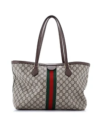 Pre-Owned Gucci Medium Ophidia Shopping Tote Gg Coated Canvas