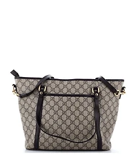 Pre-Owned Gucci Medium Front Pocket Convertible Tote Gg Coated Canvas