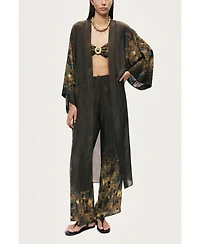 Nocturne Women's Printed Long Kimono