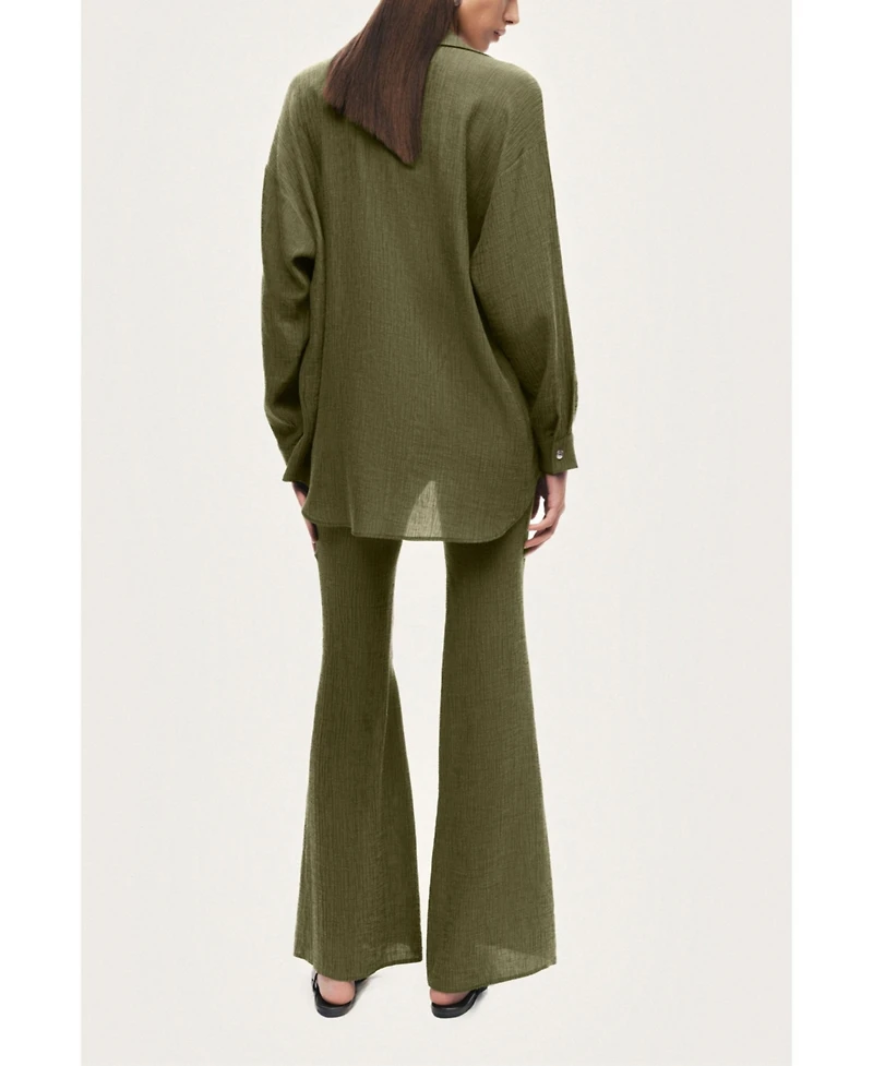 Nocturne Women's Relaxed Button-Down Shirt