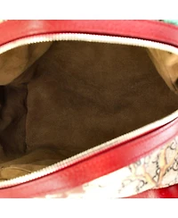 Pre-Owned Gucci Small Zip Pocket Backpack Tian Print Gg Coated Canvas