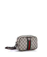 Pre-Owned Gucci Small Ophidia Camera Bag Gg Coated Canvas and Leather