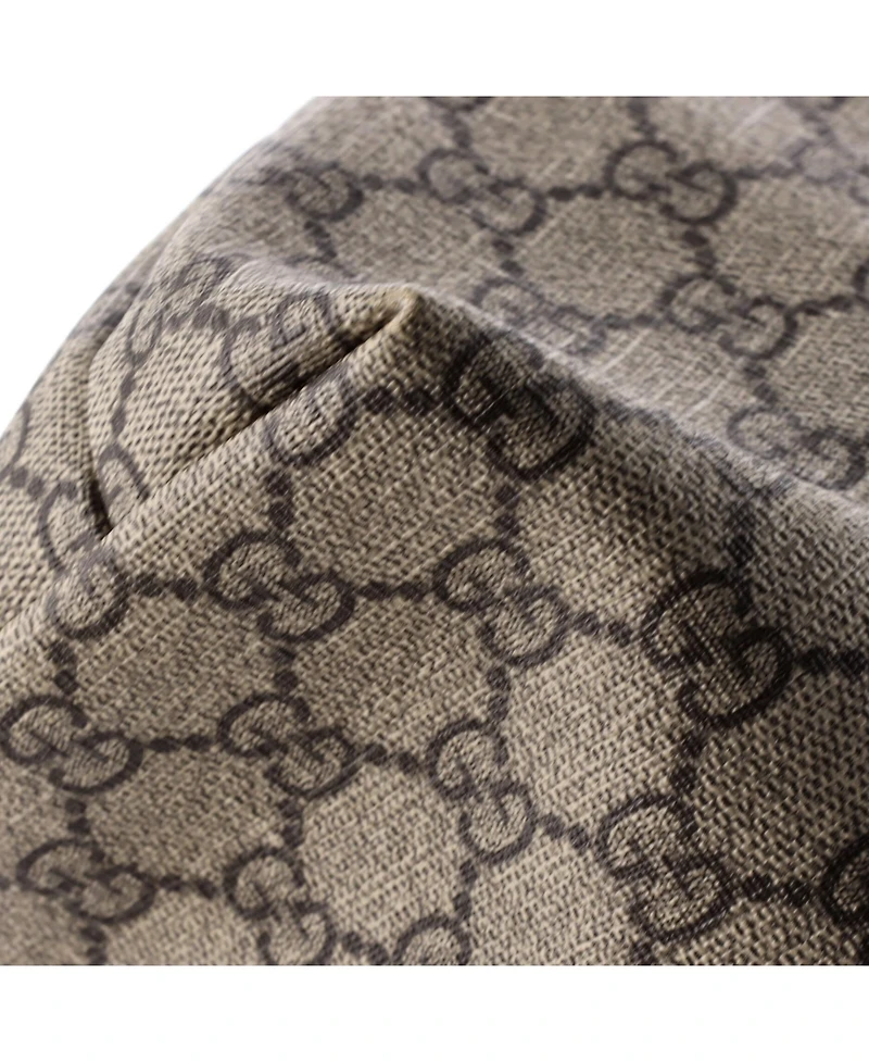 Pre-Owned Gucci Small Plus Tote Gg Coated Canvas with Leather