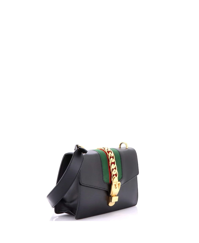 Pre-Owned Gucci Small Sylvie Shoulder Bag Leather