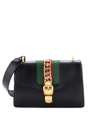 Pre-Owned Gucci Small Sylvie Shoulder Bag Leather