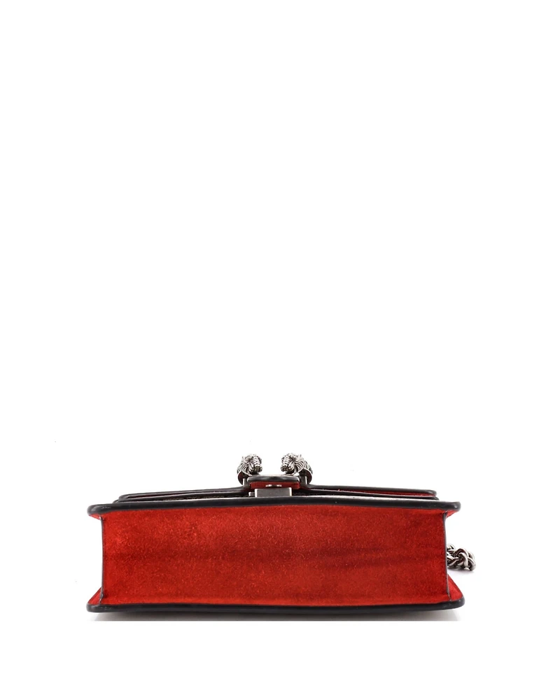 Pre-Owned Gucci Small Dionysus Bag Gg Coated Canvas with Crystal Embellished Metal