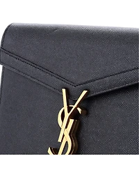 Pre-Owned Saint Laurent Mini Cassandra Chain Wallet Leather