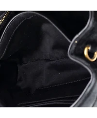 Pre-Owned Saint Laurent Toy Loulou Shoulder Bag Matelasse Chevron Suede