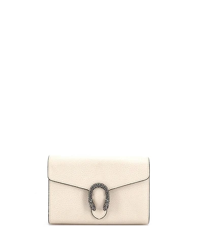 Pre-Owned Gucci Small Dionysus Chain Wallet Leather with Embellished Detail