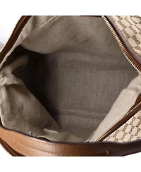 Pre-Owned Gucci Large Bree Hobo Gg Canvas with Leather